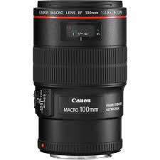 Canon lens 100mm EF 1.2.8 l is usm pre-owned