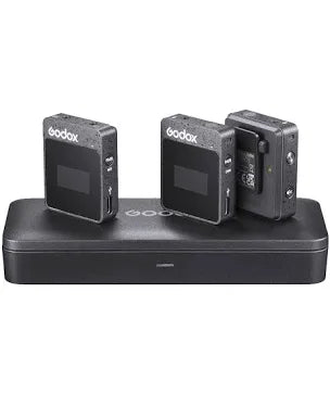 Godox MoveLink II M2 Compact 2-Person Wireless Microphone System for Cameras and Smartphones with 3.5mm