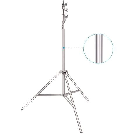 Silver Heavy Duty 2.8m Light Stand
