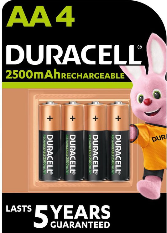 Duracel rechargeable 2500mAH 4AA