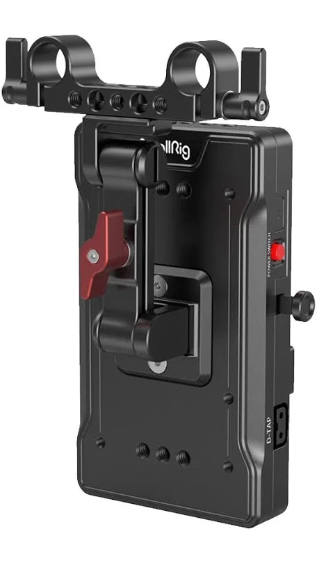 SmallRig V-Mount Battery Adapter Plate with 15mm LWS Rod Clamp and Adjustable Arm
