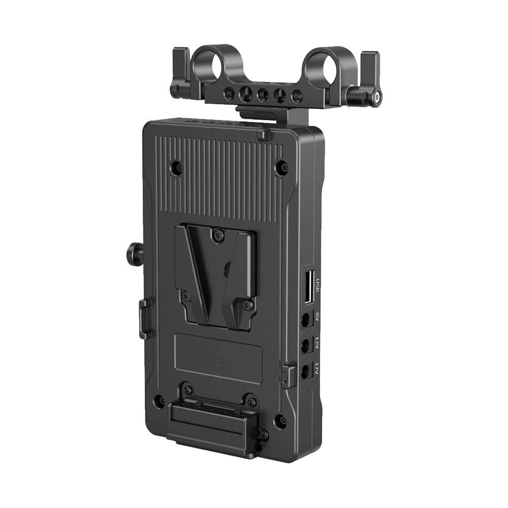 SmallRig V-Mount Battery Adapter Plate with 15mm LWS Rod Clamp and Adjustable Arm