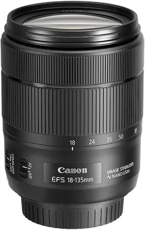 Canon EF-S 18-135mm f/3.5-5.6 Image Stabilization USM Lens (Used)