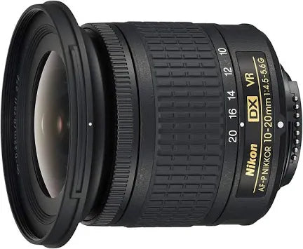 Nikon wide-angle zoom lens AF-P DX NIKKOR 10-20mm f/4.5-5.6G VR exclusively for Nikon DX format pre-owned