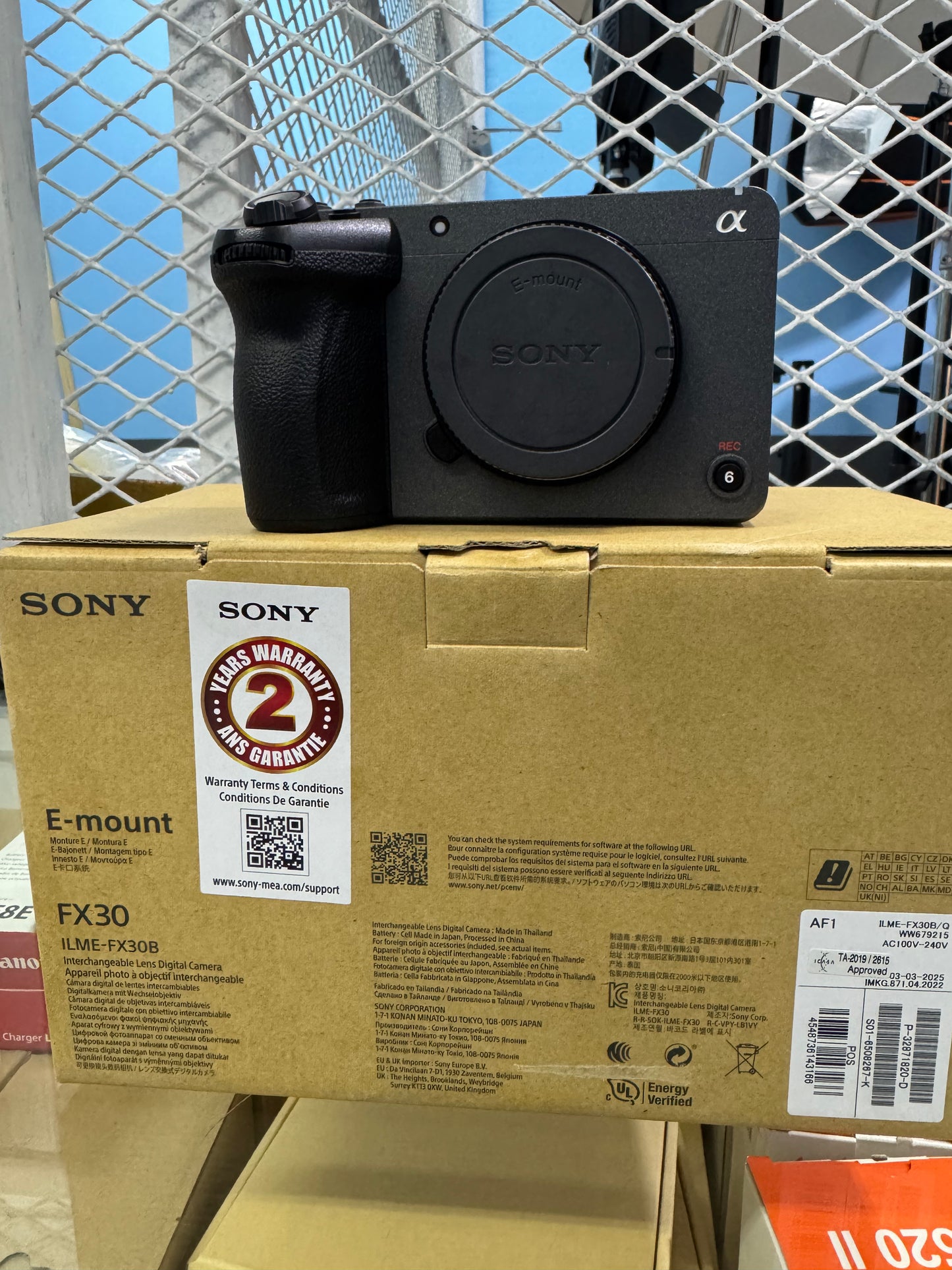 Sony FX30 Digital Cinema Camera brand pre-owned