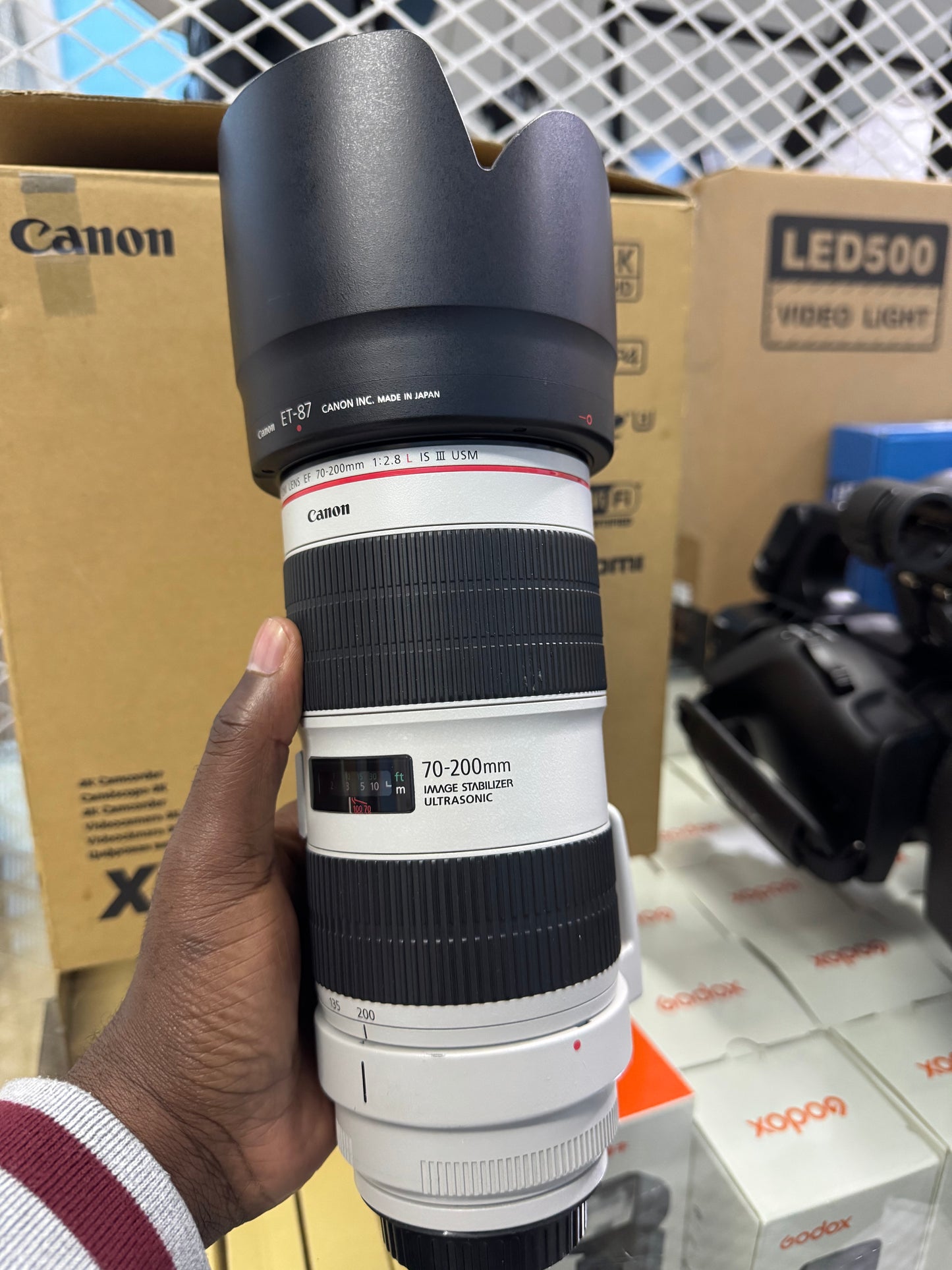 CANON EF 70-200MM F/2.8L IS III USM (new condition)