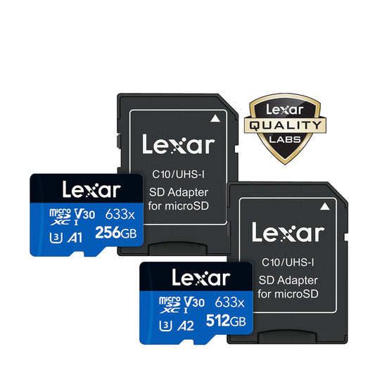 Lexar 512 GB Industrial MicroSDXC Micro SD Card, Class 10, UHS-1 U1