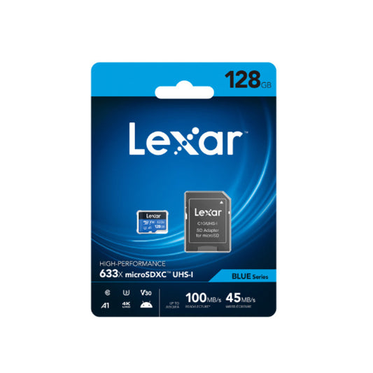 Lexar 128 GB Industrial MicroSDXC Micro SD Card, Class 10, UHS-1 U1