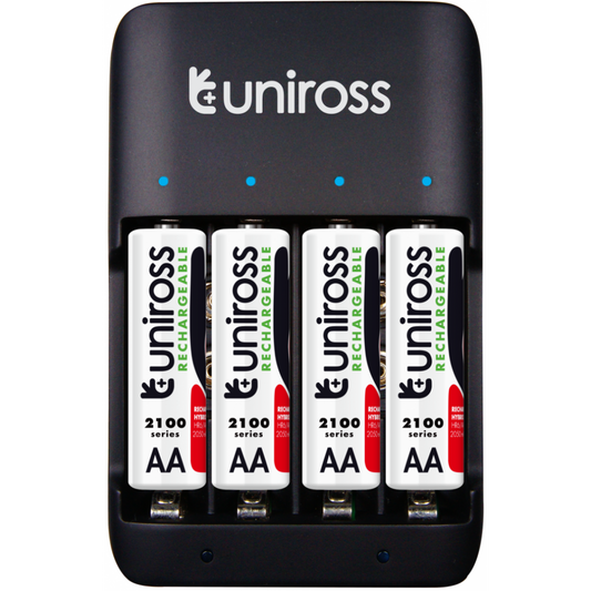 Uniros Essy charger included 4AA batteries